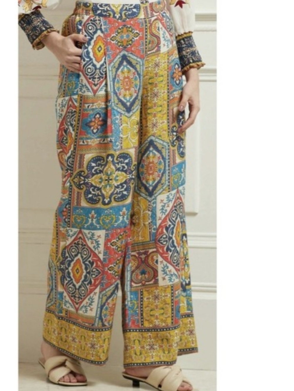 Ranna GILL multicolor Wide Leg Pants XS - Picture 8 of 8